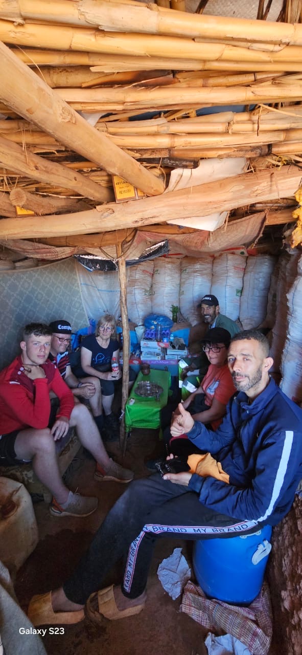 Posezení s těžaři